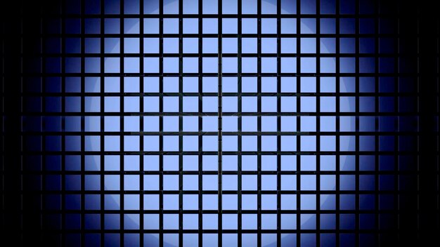 Photo mur bleu abstrait de carrés de même taille avec un fond de forme cubique de conception d'onde mobile verticale