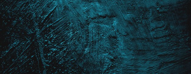 Mur bleu Texture effrayante pour le fond Affiche de ciment fissuré bleu foncé
