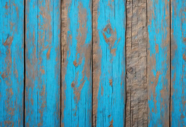 Un mur en bois bleu avec un fond en bois marron et bleu.