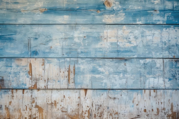 Un mur en bois bleu avec le mot bleu dessus