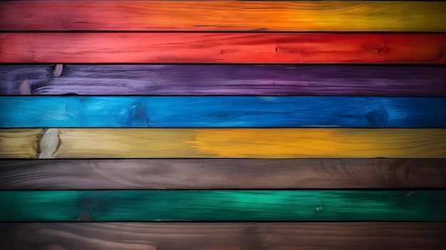 Un mur en bois coloré dans un restaurant à new york.