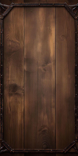 un mur en bois avec une face en bois dessus