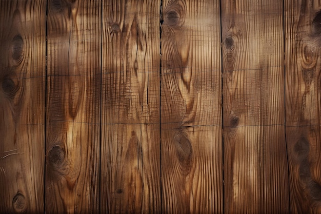 Un mur en bois avec un fond marron foncé et une texture en bois.