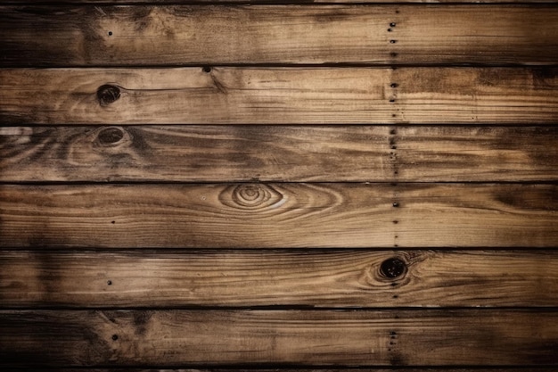 Un mur en bois avec un fond marron et une texture en bois.