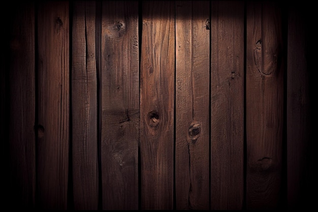 Un mur en bois avec une lumière dessus