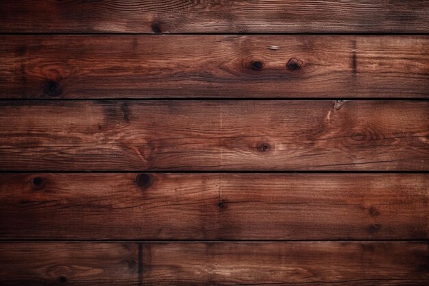 Un mur en bois marron avec un fond marron foncé.