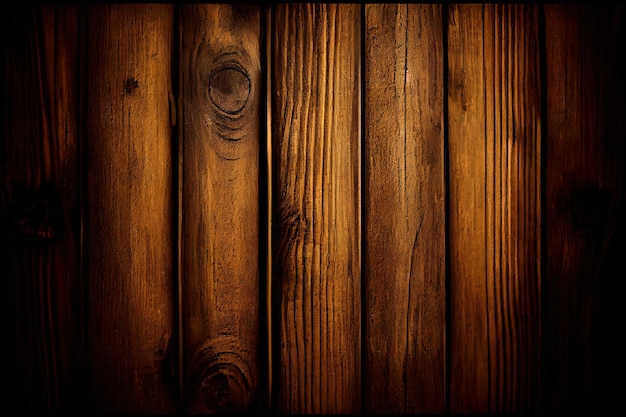 Un mur en bois marron avec un fond sombre et un fond sombre.