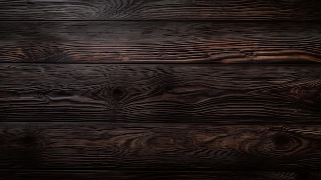 Un mur en bois sombre avec un fond sombre et un plancher en bois.