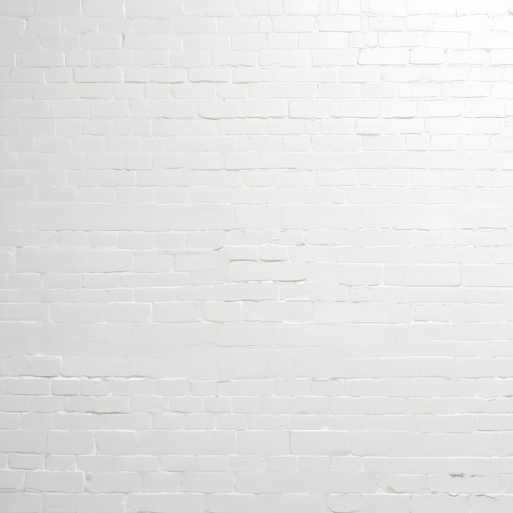 Photo un mur de brique blanche avec une image d'un mur de briques