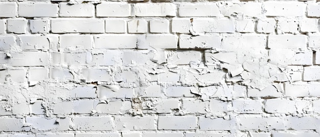 Photo mur en brique blanche vieillie avec texture de peinture à peler concept texture de mur en brique peinture blanche surface vieillie texture à peindre esthétique altérée