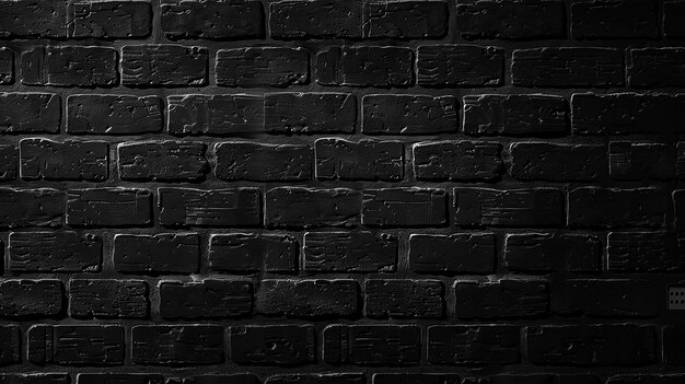 Photo un mur de brique noire avec un fond de brique blanche