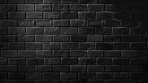 Photo un mur de brique noire avec un fond de brique blanche