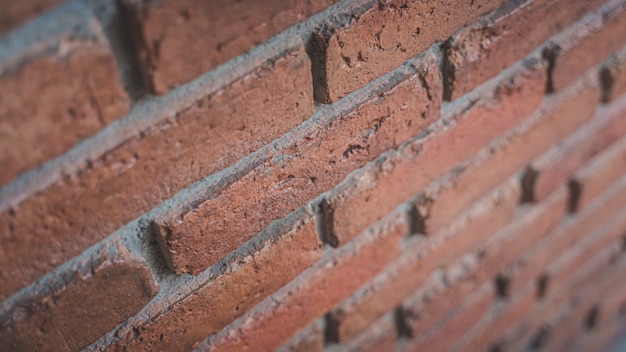 Mur de brique rouge