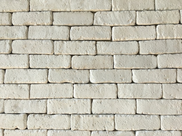 mur de briques blanches