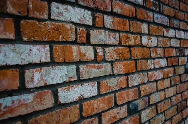 Mur de briques avec brique rouge, fond de brique rouge.