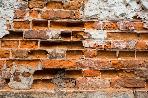 Mur de briques cassées