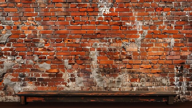 Photo le mur de briques est fait de briques rouges.