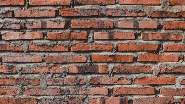 Mur de briques avec fond de brique rouge brique rouge