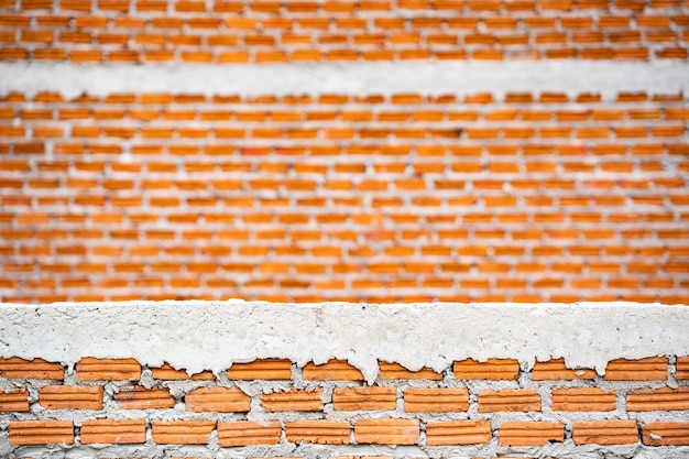 Mur de briques fond deux couches