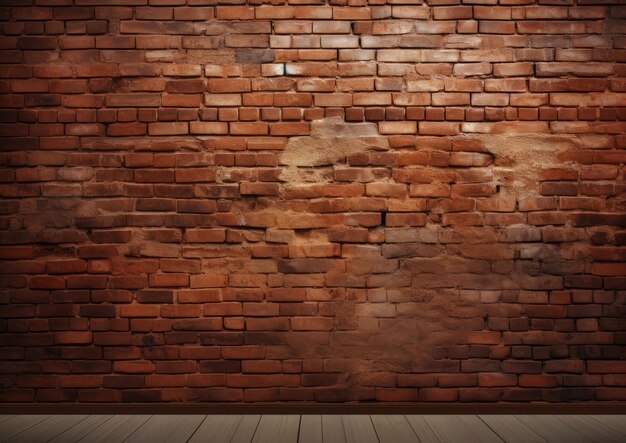 Un mur de briques avec une illusion d'optique créative peinte dessus