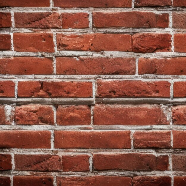 Un mur de briques avec un motif de brique rouge et blanc.
