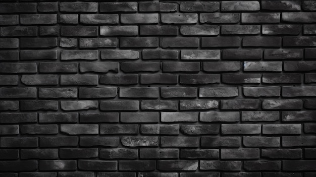 Mur de briques noires Créé avec la technologie Generative AI