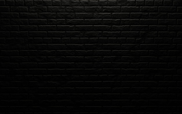 Mur de briques noires pour le rendu 3d d'arrière-plan
