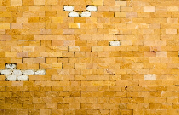 Mur de briques orange gros plan pour fond d&#39;écran
