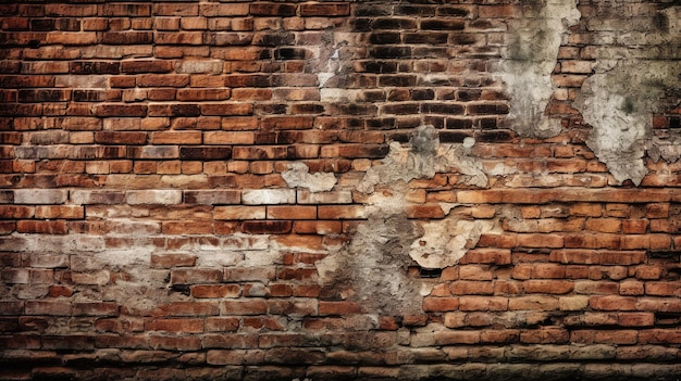 Un mur de briques avec un panneau qui dit "brique"