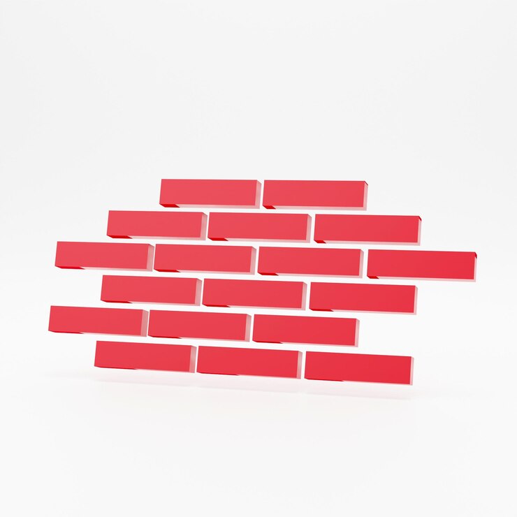 Photo mur de briques rouges brickwall maçonnerie maçonnerie construction et concepts d'architecture icône graphique rendu 3d