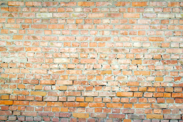 Mur de briques rouges. Fond de brique