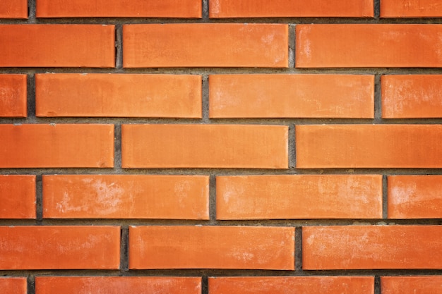 Mur de briques rouges. Fond de texture de mur de brique rouge.