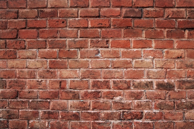 Mur de briques rouges, fond, texture