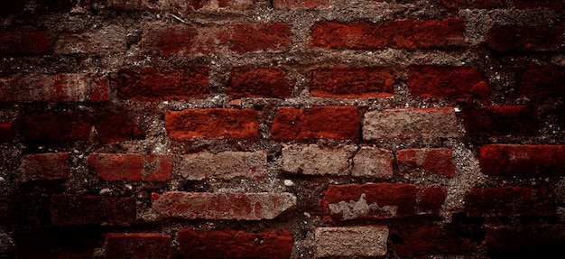 Mur de briques rouges pour le fond