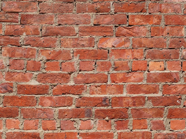 Mur de briques rouges