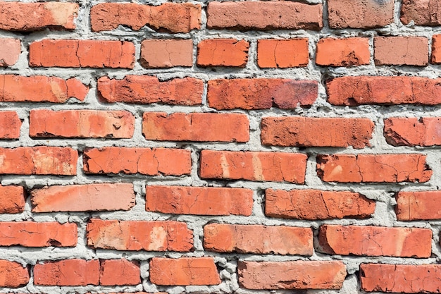 Mur de briques rouges