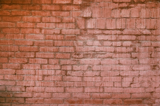 Mur de briques rouges