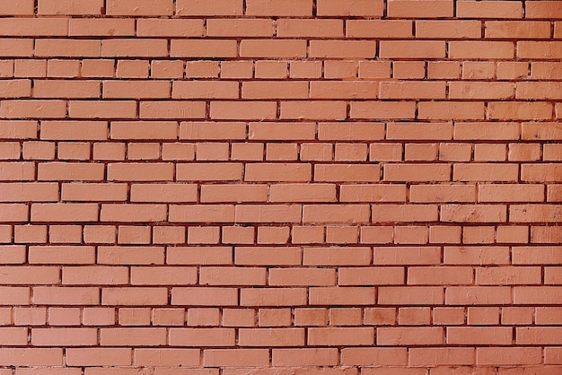 Mur de briques rouges