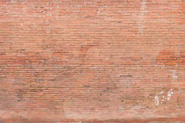 Mur de briques rouges