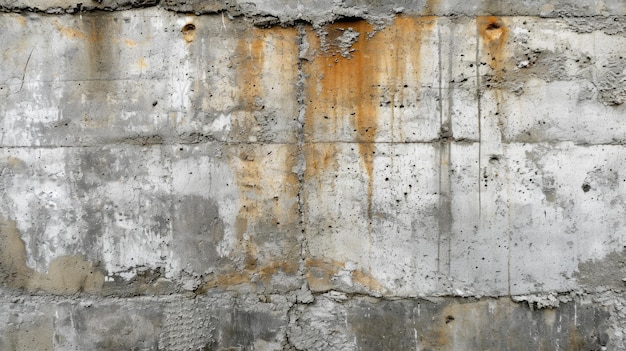 Un mur de briques rouillées