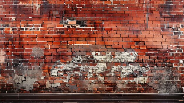 Photo un mur de briques avec un signe qui dit 