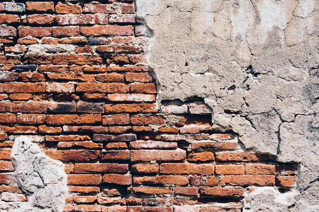 mur de briques avec texture de mur de ciment