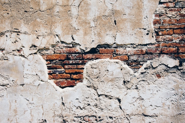 mur de briques avec texture de mur de ciment