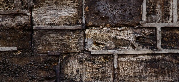 mur de briques texturées vintage