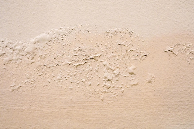 Mur brun humide endommagé par la peinture écaillée