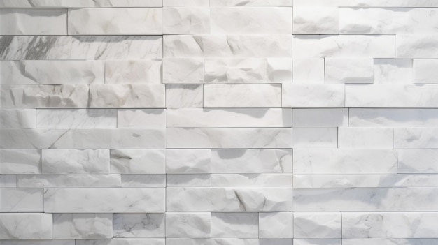 Un mur de carreaux de marbre avec un fond blanc.