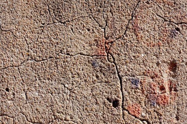 Mur de ciment texturé usé