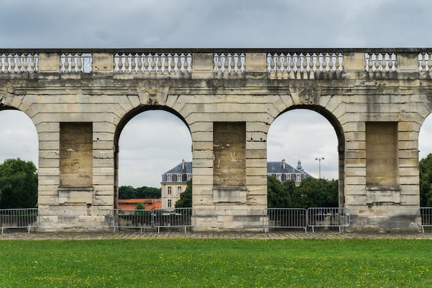 Mur du château de Vincennes, Paris. France. Château de Vincennes - forteresse royale 14ème - 17ème siècle