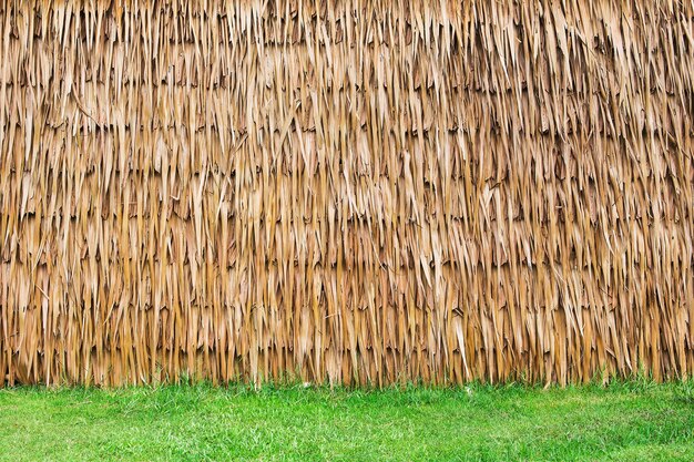 mur du cottage de fermier thaïlandais dans la campagne.