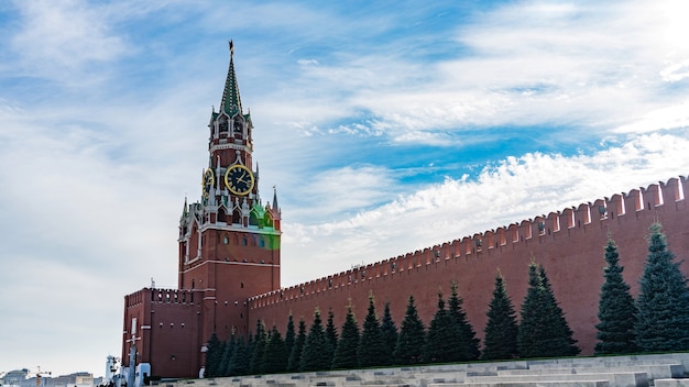 Mur du Kremlin sur la Place Rouge, Moscou, Russie.